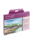 MAALEO 12 darabos akril marker készlet arany és ezüst színekkel, vízálló akril filctollak kőre és fára