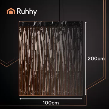 RUHHY fekete fólia függöny 100x200 cm-es méretben, fényes rojtos dekoráció Halloweenre és szilveszterre
