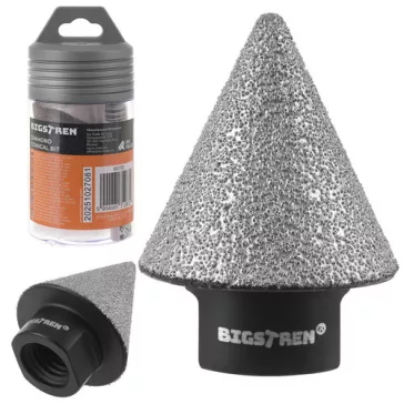 Bigstretch gyémánt kúpos fúró 2–35 mm-es átmérővel, M14-es csatlakozással csempéhez és gránithoz