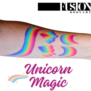 Fusion Body Art Unicorn Magic csíkos arcfesték 30g egyszarvú és fantasy mintákhoz