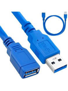 usb 3.0 hosszabbító kábel 1.5m árnyékolt usb a adapter