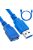 usb 3.0 hosszabbító kábel 1.5m árnyékolt usb a adapter
