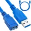 usb 3.0 hosszabbító kábel 1.5m árnyékolt usb a adapter