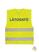 LÁTHATÓSÁGI BIZTONSÁGI MELLÉNY - VISITOR, LÁTOGATÓ, VENDÉG felirattal