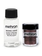 Mehron Metallic Powder Bronze + - Mixing Liquid 