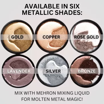 Mehron Metallic Powder Bronze + - Mixing Liquid 