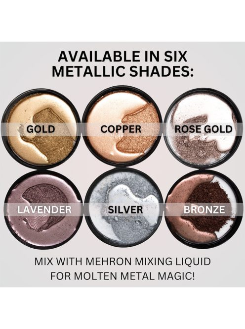Mehron Metallic Powder Bronze + - Mixing Liquid 