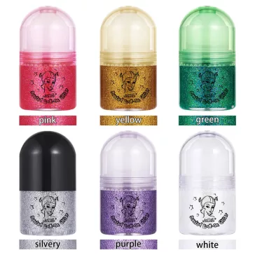 Roll-On glitter gel Fehér gyöngyház