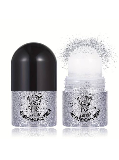 Roll-On glitter gel Fehér gyöngyház