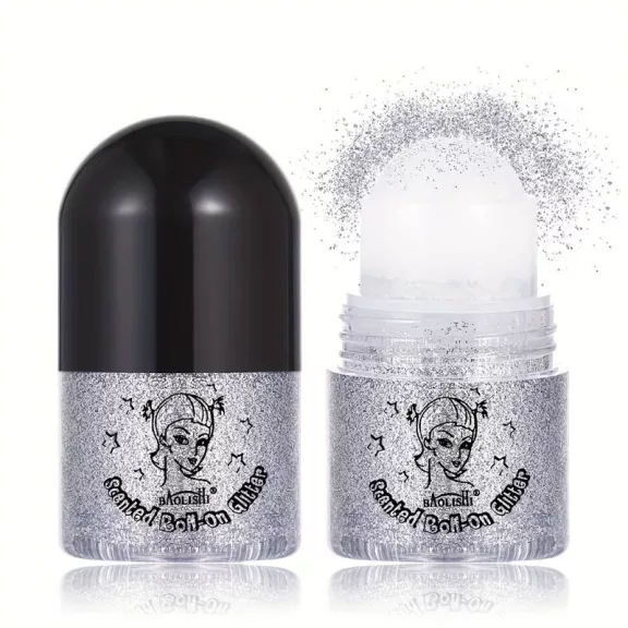 Roll-On glitter gel Fehér gyöngyház