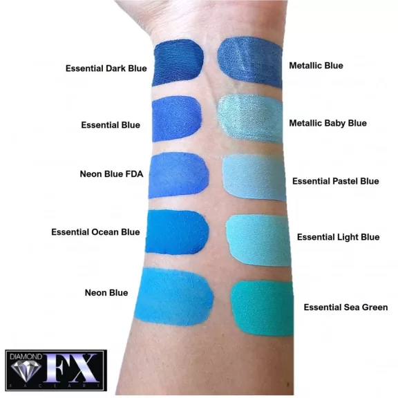 Diamond FX arcfesték - Metál Baba kék 30g /Metallic Baby Blue/