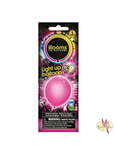 Illooms - Világító LED-es lufi 1 db-os 