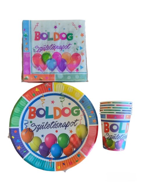 Boldog Születésnapot Parti szett 28 db-os