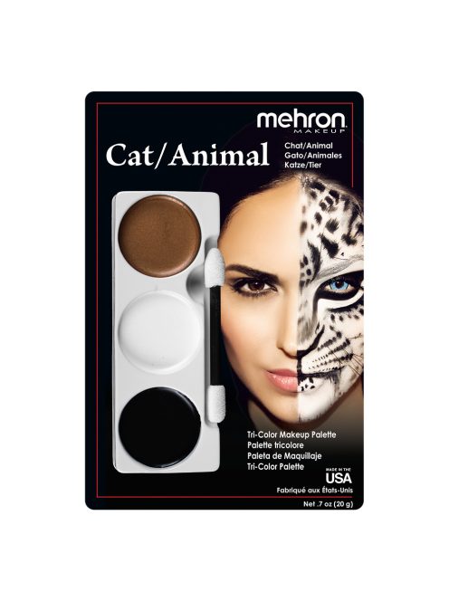 Mehron háromszínű arcfestő készlet - Cat/animal