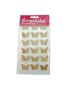 Pillangó fa gombok 18db/cs