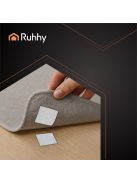 Erős öntapadós fehér tépőzár szalag, 5 méter hosszú és 5 cm széles tekercs.