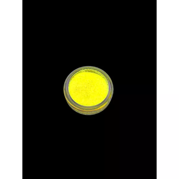 KiviArt UV Neon Csillámpor Sárga SO500 - Világító Neon Sárga Glitter