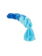 Szintetikus haj színes ombre fonathoz - kék