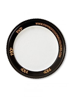 Nagy méretű, 90 grammos, kerek tégelyes PXP Professional Colors fehér arcfesték.