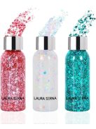 Laura Serna Chunky face and Body glitter gel - Türkiz