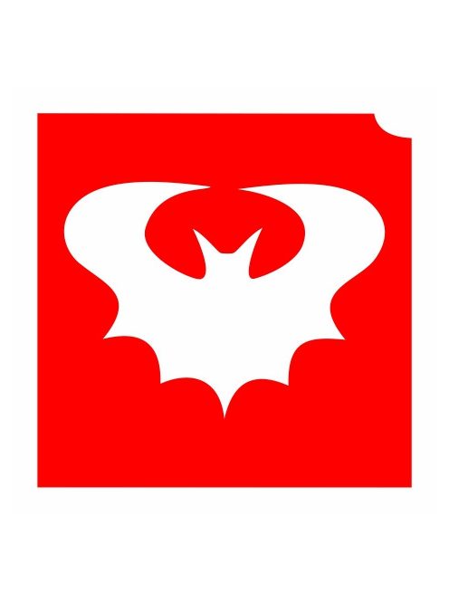 KiviArt 4x4cm Csillámtetoválás sablon 03 denevér 