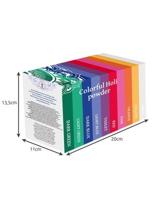 Színes Holi Por Készlet – 10x100g
