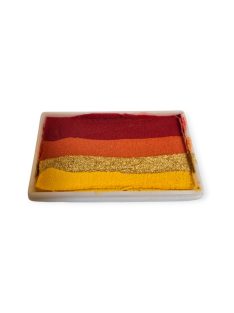 PXP Golden Flames csíkos arcfesték 28g-os kiszerelésben, intenzív piros, narancs, sárga és arany árnyalatokkal, tűz és sárkány tematikájú arcfestéshez