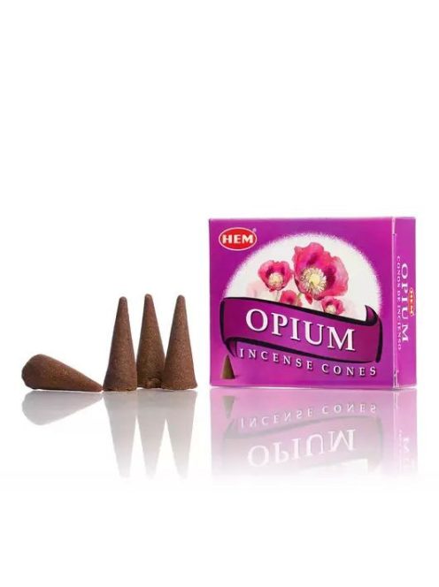 HEM Opium illatú füstölő kúp 10db/cs