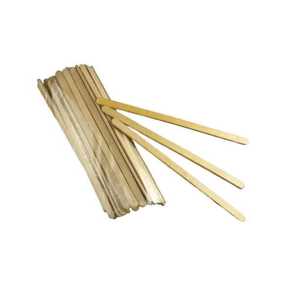 Spatula natúr - Fa, keskeny 140x6x2 mm 20 db/csomag