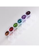 Superstar 6 darabos nagyszemcsés kozmetikai csillám szett Party színekben (pl. élénk, irizáló), arcra, testre, hajra, buli és fesztivál sminkhez