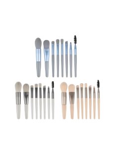 8 darabos csillámtetoválás, sminkecset készlet szemre és szemöldökre, kozmetikai tokkal