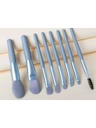 8 darabos csillámtetoválás, sminkecset készlet szemre és szemöldökre, kozmetikai tokkal