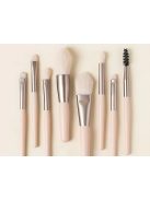 8 darabos csillámtetoválás, sminkecset készlet szemre és szemöldökre, kozmetikai tokkal