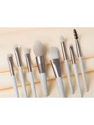 8 darabos csillámtetoválás, sminkecset készlet szemre és szemöldökre, kozmetikai tokkal