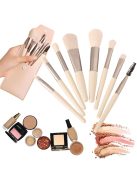 8 darabos csillámtetoválás, sminkecset készlet szemre és szemöldökre, kozmetikai tokkal