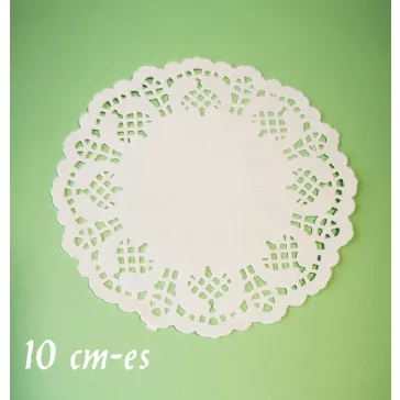 torta papír, csipke - kerek, több méret 10 db/cs