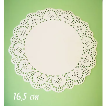 torta papír, csipke - kerek, több méret 10 db/cs