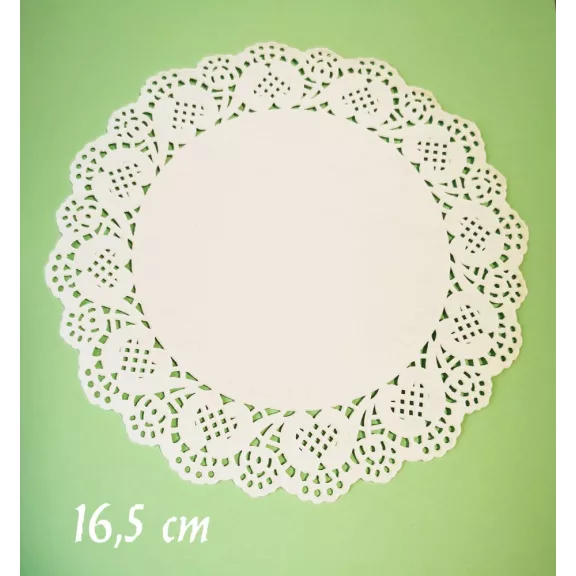 torta papír, csipke - kerek, több méret 10 db/cs