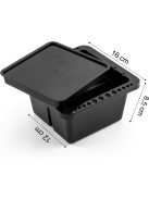 KiviArt Fekete színű ecsetmosó és ecsettartó tál festéshez és sminkeléshez