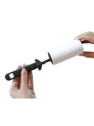 5 darabos ruhatisztító henger készlet, ergonomikus nyéllel és 4 pótfejjel állatszőr és szösz eltávolításához