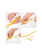 Palacsinta forgató lapát tésztakenő hengerrel a palacsinták és omlettek egyenletes eloszlatásához és forgatásához.