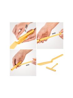 Palacsinta forgató lapát tésztakenő hengerrel a palacsinták és omlettek egyenletes eloszlatásához és forgatásához.