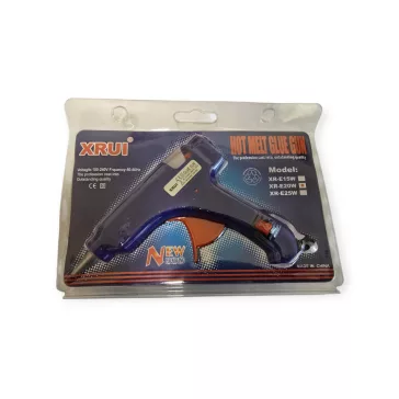 CEB GLUE GUN szilikon ragasztópisztoly, kék színű, 20W teljesítményű, kicsi, precíziós fúvókával és állvánnyal