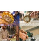 Réz drótkefe készlet fúróhoz, csavarozóhoz 5db-os