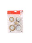 Réz drótkefe készlet fúróhoz, csavarozóhoz 5db-os