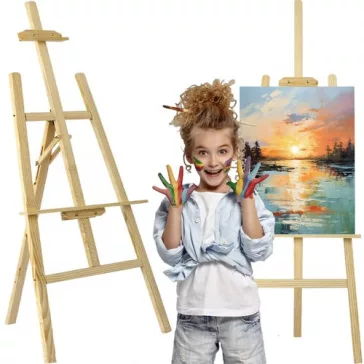 Fa Festőállvány,, összecsukható - 139x82x57cm