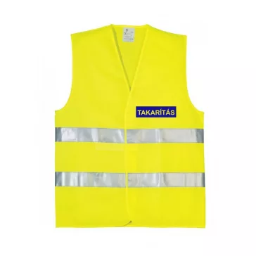   LÁTHATÓSÁGI BIZTONSÁGI MELLÉNY - Takarítás, Takarító szolgálat, Cleaning felirattal