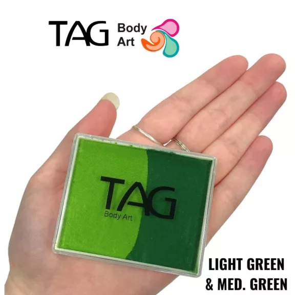TAG csíkos arcfesték LIGHT GREEN & MEDIUM GREEN 50gr