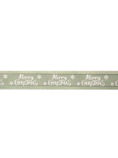 Merry Christmas bolyhos szélű szalag - 23 mm széles, több színben