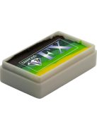 Diamond FX Green Carpet csíkos arcfesték 28g, professzionális "one stroke" festék, zöld fekete sárga színek, sárkány és dzsungel festés, bőrbarát, vízbázisú